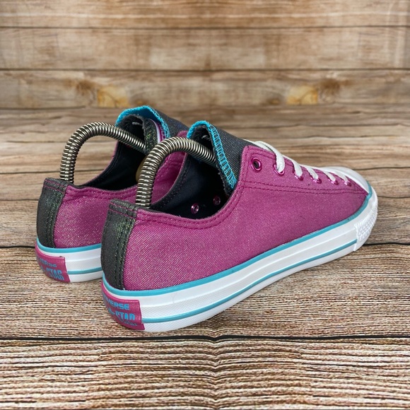 Converse Glitter CTAS Double Tongue Youth Size 6 Athletic Skateboard Shoes - NEW - Picture 3 of 11